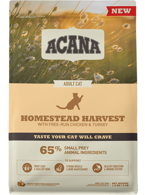 Сухий корм Acana Homestead Harvest Cat зі смаком курки та індички, для котів всіх порід, 340 г