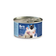 Влажный корм Brit Premium by Nature Trout with Liver 200 г (паштет с форелью и печенью)