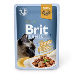 Вологий корм для котів Brit Premium Cat Tuna Fillets Gravy pouch 85 г (філе тунця в соусі)