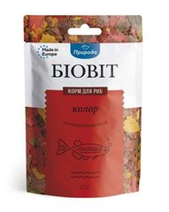 Корм "Біовіт"для риб Колор, пластинчатий 10 г, для аквариумних