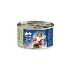 Вологий корм Brit Premium by Nature Turkey with Lamb 200 г (паштет з індичкою та ягням)