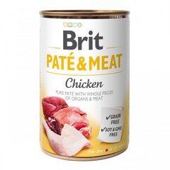 Brit Paté & Meat Dog k 400 g с курицей