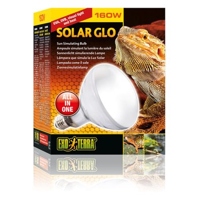 Ртутная газоразрядная лампа Exo Terra «Solar Glo» имитирующая солнечный свет 160 W, E27 (для обогрева, облучения и освещения)