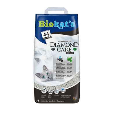 Наповнювач для котячого туалету Biokats Diamond Classic 8 л (бентонітовий)