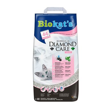 Наполнитель для кошачьего туалета Biokats Diamond Fresh 8 л (бентонитовый)