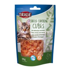 Ласощі для котів Trixie PREMIO Cheese Chicken Cubes 50 г (курка)