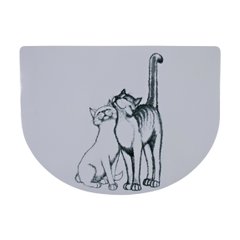 Килимок під миску Trixie «Pussy Cat» 40 см / 30 см (сірий)