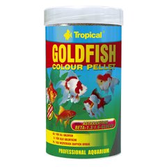 Сухий корм для акваріумних риб Tropical в гранулах «Goldfish Color Pellet» 250 мл (для золотих рибок), для аквариумних