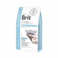 Сухой корм для котов с сахарным диабетом Brit GF Veterinary Diets (Брит ветеринарная диета) Cat Obesity 2 кг