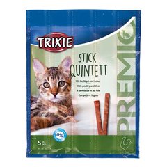 Ласощі для котів Trixie PREMIO Quadro-Sticks 5 шт. (домашня птиця)
