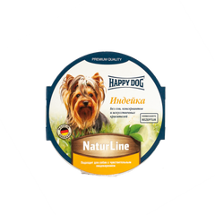 Вологий корм Happy Dog NaturLine для дорослих собак до 10 кг з чутливим травленням, з індичкою, 85 г