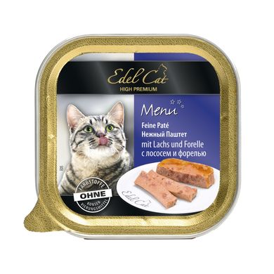 Влажный корм для кошек Edel Cat 100 г (паштет лосось и форель)