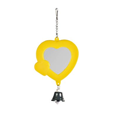 Игрушка для птиц Trixie Зеркало «Сердце» 7 см (пластик, цвета в ассортименте)
