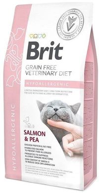 Сухой корм для котов с аллергией Brit GF Veterinary Diets (Брит ветеринарная диета) Cat Hypoallergenic 2 кг