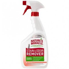 Знищувач плям та запахів котів Nature's Miracle Stain&Odor Remover, спрей 8in1, 946 мл, диня