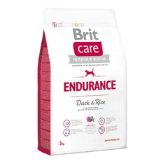 Сухий корм для активних собак всіх порід Brit Care Endurance 3 кг (качка та рис)