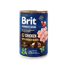 Brit Premium by Nature 400 г курка з курячим серцем