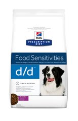 Сухий корм Hill's Prescription Diet Canine d/d Food Sensitivities Duck & Rice для собак, качка і рис, 12 кг