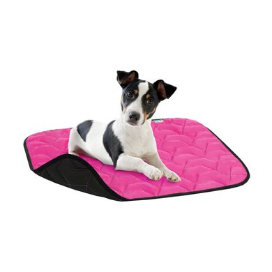 Подстилка AiryVest для собак, размер S, 55х40 см, розовая/черная