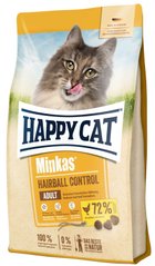 Сухий корм Happy Cat Minkas Hairball Control Geflugel для дорослих котів д/виведення шерсті з птицею, 4 кг,70417