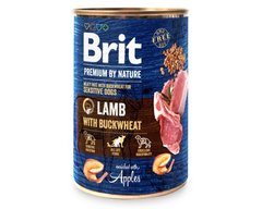 Brit Premium by Nature 400 г ягня з гречкою