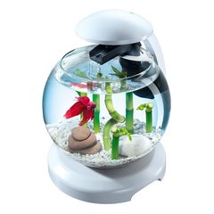 Tetra Аквариум Cascade Globe 6,8л белый для петушка и золотой рыбки