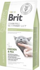 Сухой корм для котов с сахарным диабетом Brit GF Veterinary Diets (Брит ветеринарная диета) Cat Diabets 2 кг