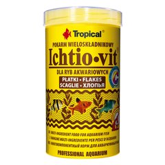 Сухий корм для акваріумних риб Tropical в пластівцях «Ichtio-Vit» 500 мл (для всіх акваріумних риб), для аквариумних