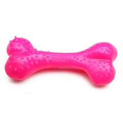 Игрушка для собак Comfy Кость с выступами 12,5 см (резина, цвет: розовый)
