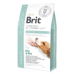 Brit GF VetDiets Dog Struvite 2 kg при мочекаменной болезни с яйцом, индейкой, горохом и гречкой