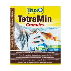 Tetra MIN Granules 15г гранули основний корм, для аквариумних