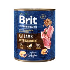 Brit Premium by Nature 800 г ягненок с гречкой