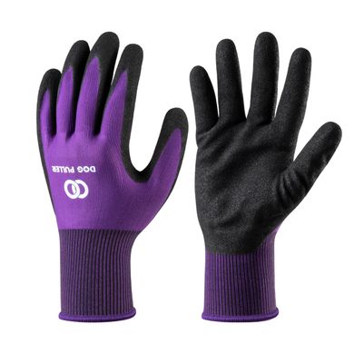 Тренировочные перчатки L DOG PULLER, Фиолетовый/Черный