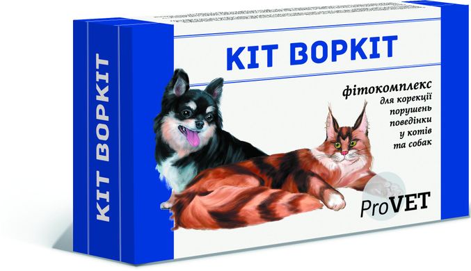 "Кіт Воркіт" фітокомплекс для корекції порушень поведінки у котів та собак