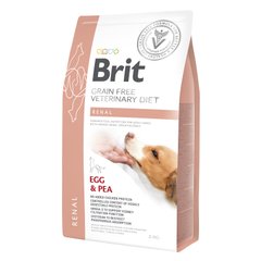 Brit GF VetDiets Dog Renal 2 kg при нирковій недостатності з яйцем, горохом та гречкою