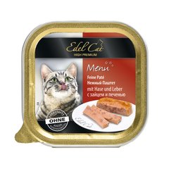 Вологий корм для котів Edel Cat 100 г (паштет з зайцем та печінкою)