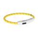 Ошейник Trixie полиуретановый светящийся USB «Flash» XS-S 35 cм / 7 мм (жёлтый)