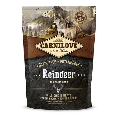 Сухой корм для взрослых собак всех пород Carnilove Raindeer 1,5 кг (оленина и кабан)