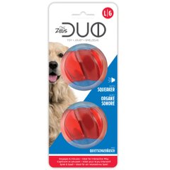 Игрушка для собак Zeus Duo мячики с пищалкой, 6.3 см (2 шт)