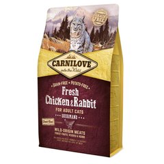 Сухий корм для дорослих котів Carnilove Fresh Chicken & Rabbit 2 кг (курка та кролик)