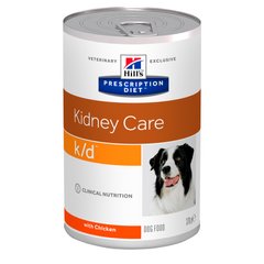 Консерва Hill's Prescription Diet k/d для собак з нирковою недостатністю, з куркою, 370 г