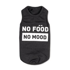 Борцовка "No food-no mood" черная M