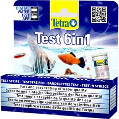 Тест Tetra 6in1 для вимірювання параметрів води в акваріумі