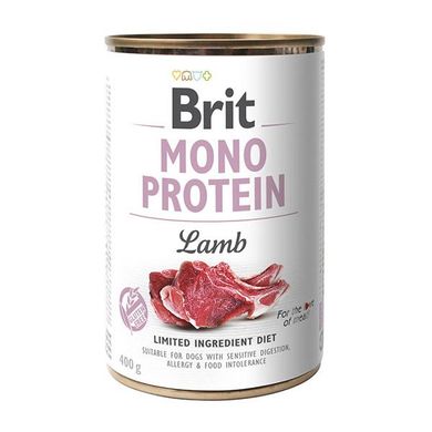 Влажный корм для собак Brit Mono Protein Lamb 400 г (ягнёнок)