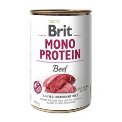 Вологий корм для собак Brit Mono Protein Beef 400 г (яловичина)